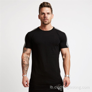 Männer Short Sleeve Muscle Workout Casual T Shirts